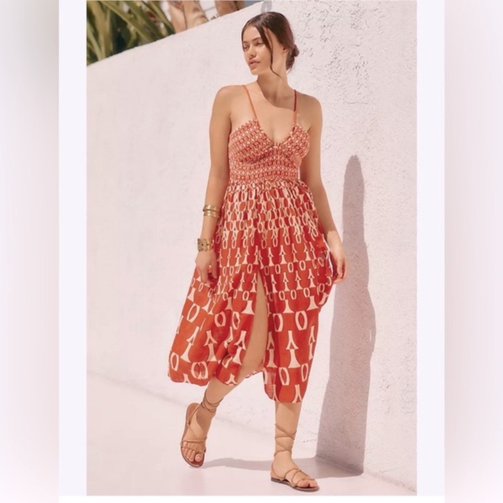 Anthropologie Smocked Dress